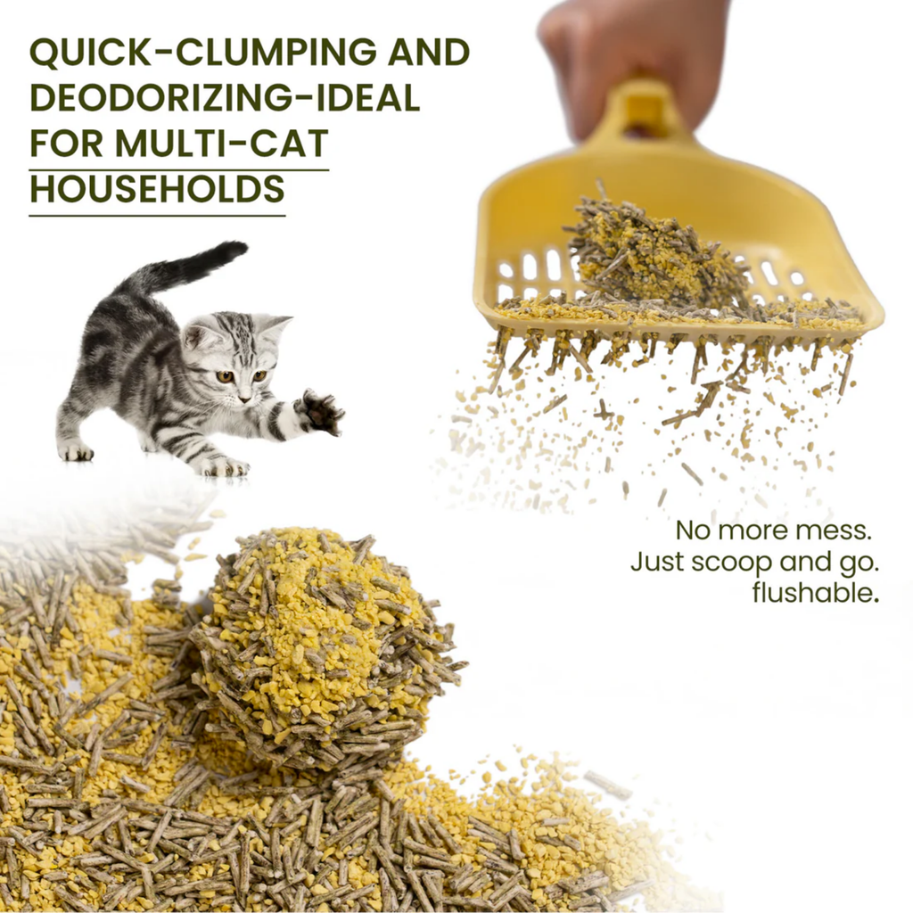 PawPure Tea Leaf & Millet Cat Litter