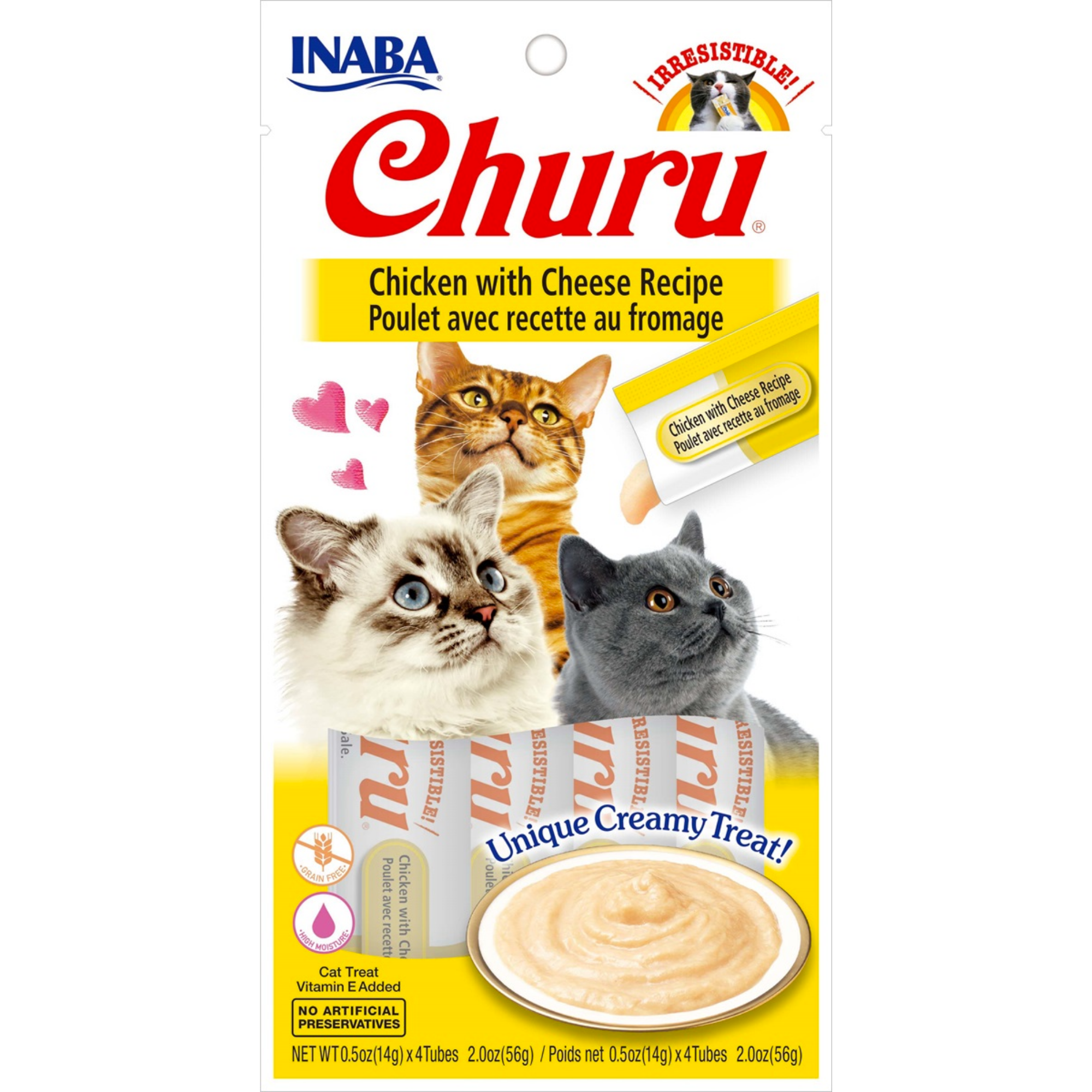 CIAO Churu Cat Treats Variety Pack – Creamy Lickable Cat Snacks | Grain-Free High Moisture Cat Tubes | Tuna, Chicken & Seafood Flavors