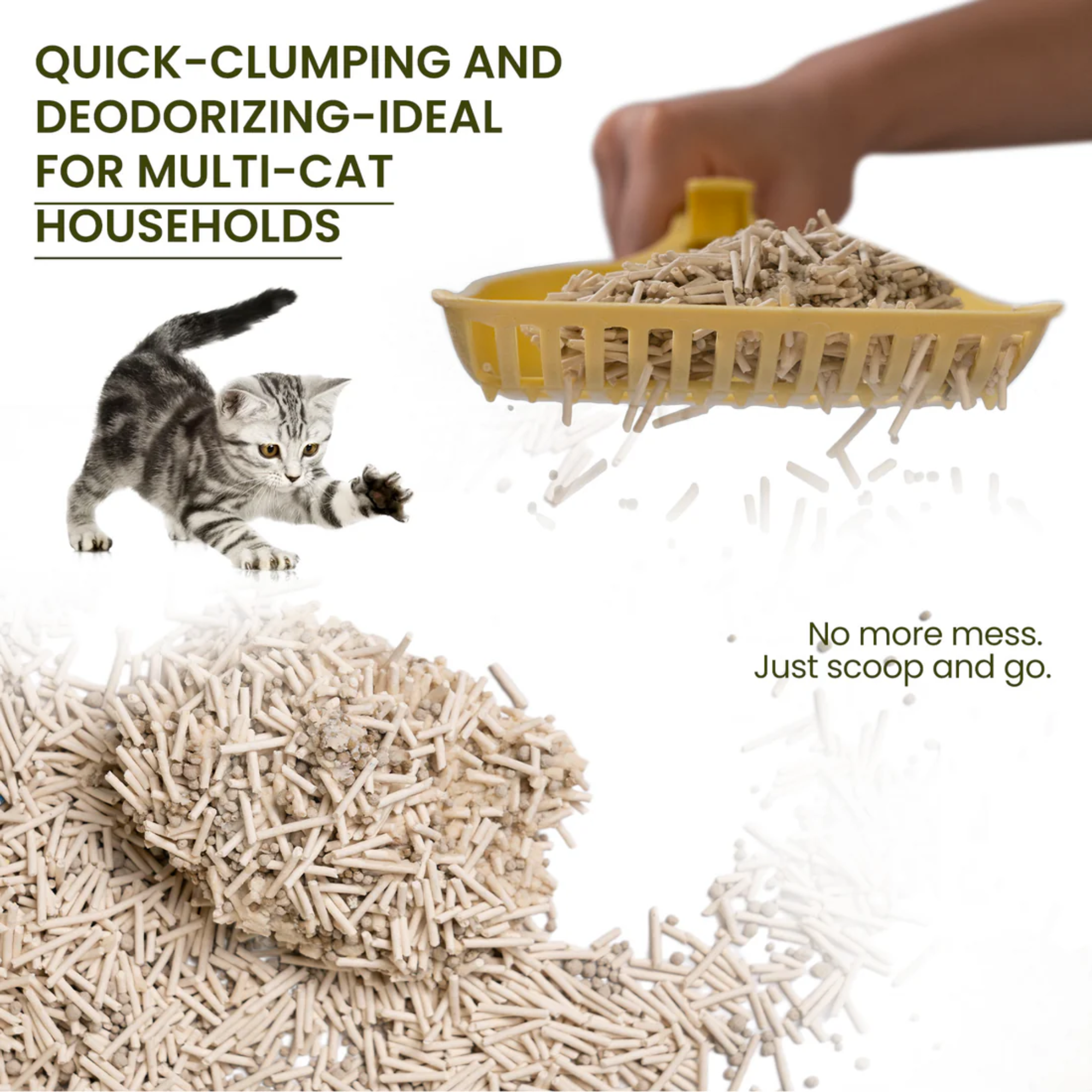 PawPure Tofu & Bentonite Hybrid Cat Litter
