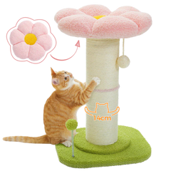 Extra Thick Flower Cat Scratching Post