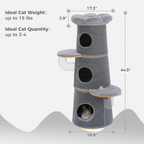 EcoPawPaw Modern Open-Air Cat Tower