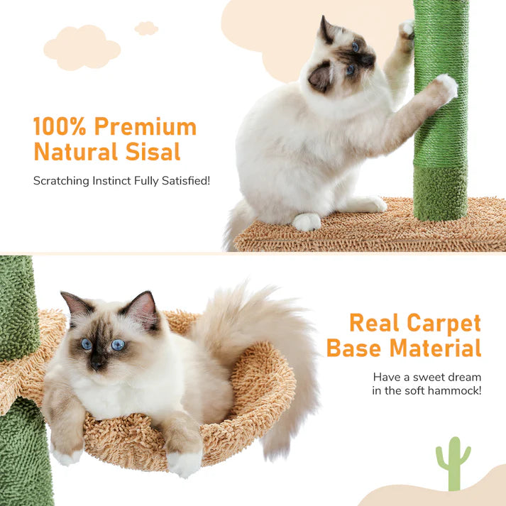 Cactus Floor to Ceiling Cat Tree
