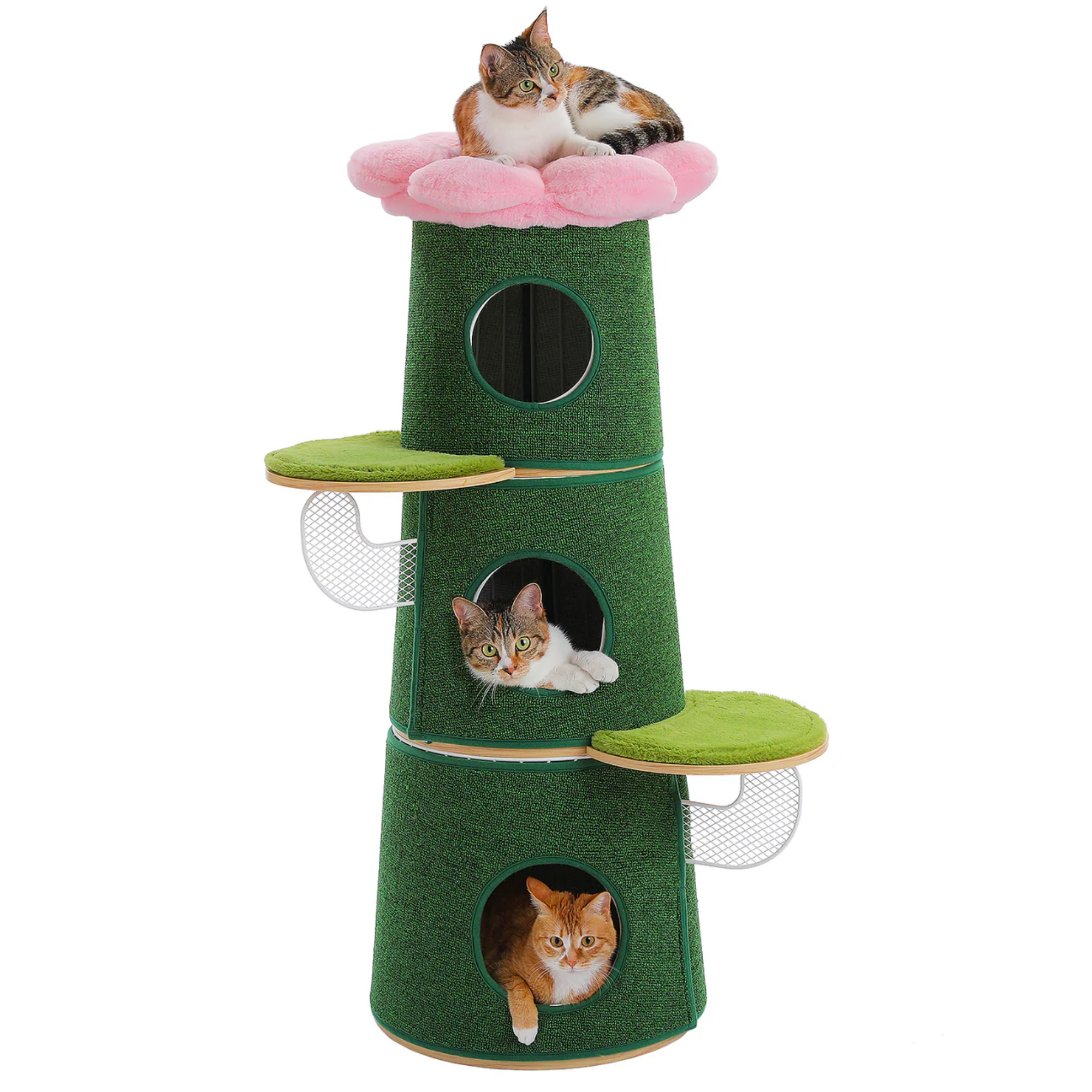 EcoPawPaw Modern Open-Air Cat Tower