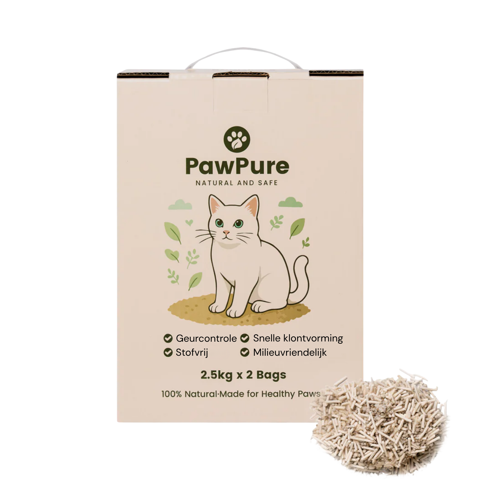 PawPure Tofu & Bentonite Hybrid Cat Litter