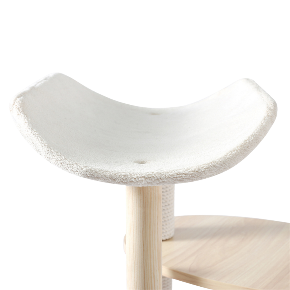 EcoPawPaw 124.5cm Japanese Minimalist Wooden Cat Tree – Modern Japandi Cat Tower with Scratching Post, Washable Pads & Perches