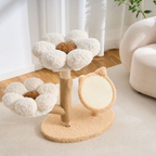 EcoPawPaw Four Seasons Bloom™ Solid Wood Cat Tree