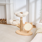 EcoPawPaw Four Seasons Bloom™ Solid Wood Cat Tree