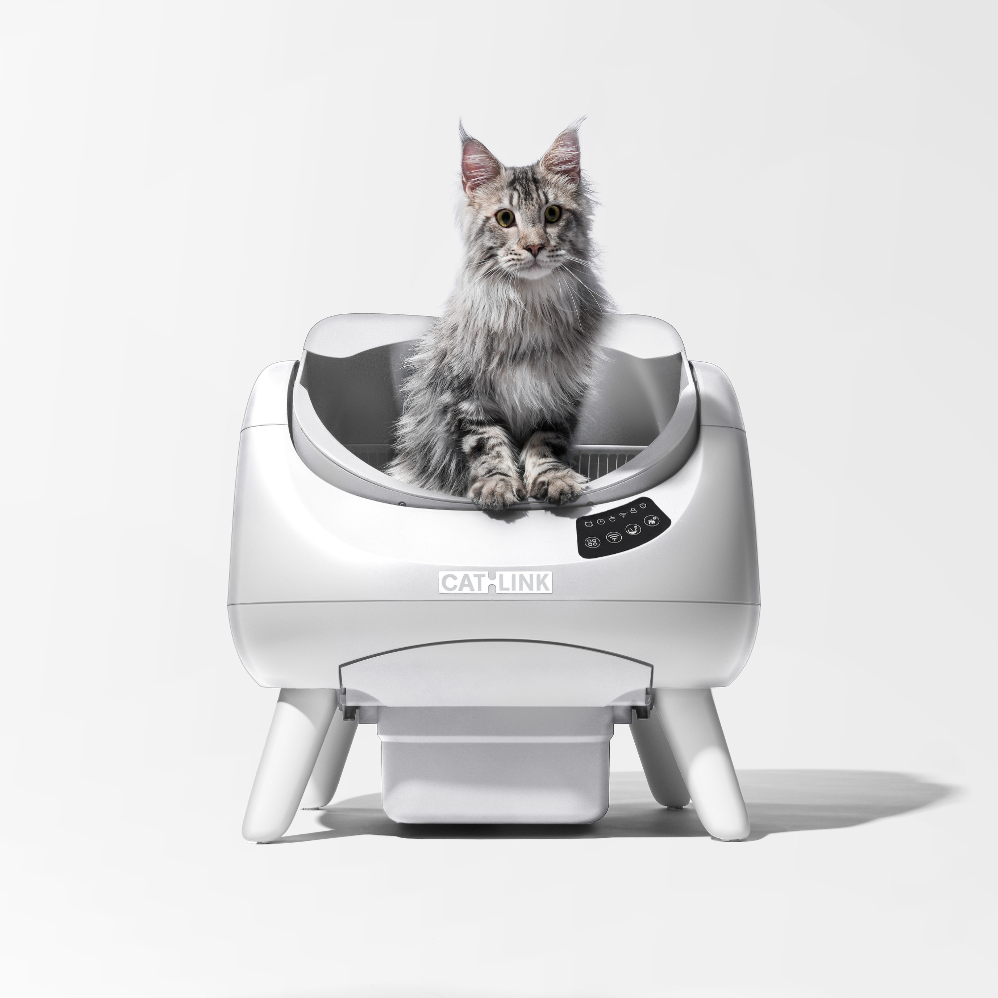 CATLINK Open X Smart Automatic Self-Cleaning Cat Litter Box – White