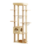 Wooden Cat Tree with Acrylic Space Capsule