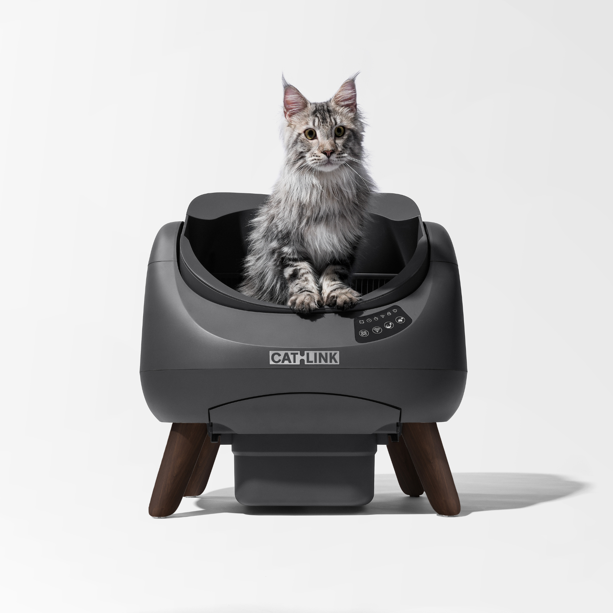 CATLINK Open X Smart Automatic Self-Cleaning Cat Litter Box – Grey