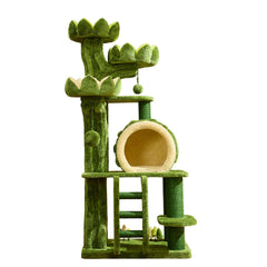 EcoPawPaw Lotus Forest Cat Tree – 204 cm Tall Multi-Level Cat Tower with Lotus Beds, Cat Cave & Sisal Scratching Posts
