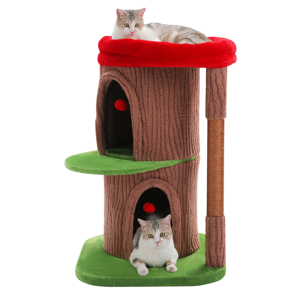 EcoPawPaw Tree Trunk Cat Tower