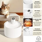 EcoPawPaw Wireless Ceramic Cat Water Fountain – Smart Hydration for Healthier Pets