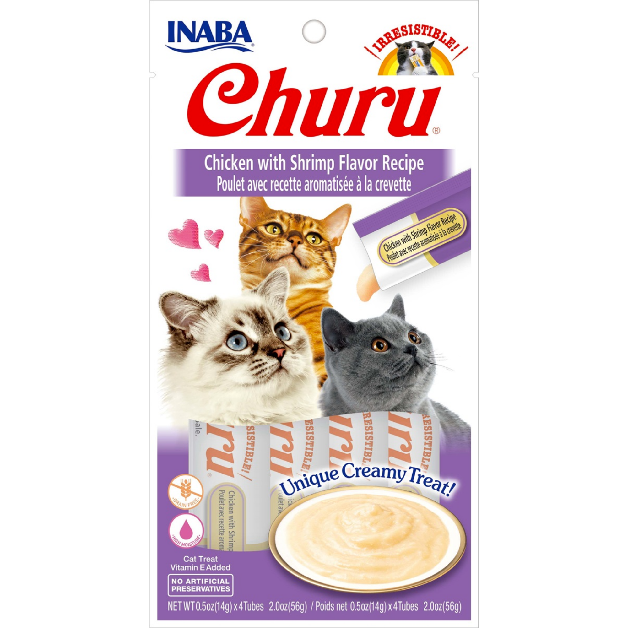 CIAO Churu Cat Treats Variety Pack – Creamy Lickable Cat Snacks | Grain-Free High Moisture Cat Tubes | Tuna, Chicken & Seafood Flavors
