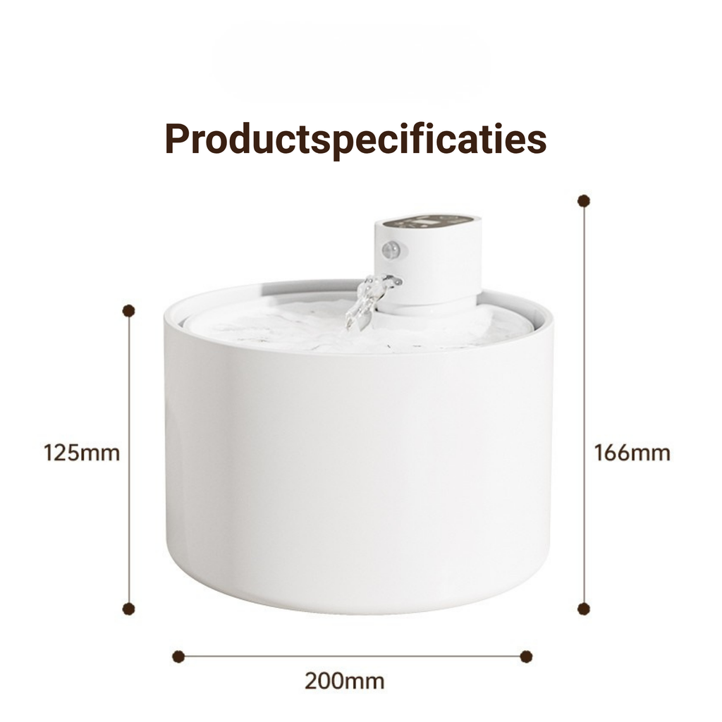 EcoPawPaw Wireless Ceramic Cat Water Fountain – Smart Hydration for Healthier Pets
