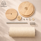 Adjustable Ceiling-to-Floor Solid Oak Cat Tree (240–280 cm)