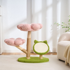 EcoPawPaw Four Seasons Bloom™ Solid Wood Cat Tree
