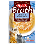 CIAO Broth Cat Food Pouches – Hydrating Chicken & Seafood Broth Wet Cat Treats with Real Shredded Meat