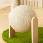 EcoPawPaw Palm Tree Cat Scratcher with Acrylic Space Capsule Bed – Modern Cat Lounge, Sisal Scratching Posts & Interactive Scratching Ball