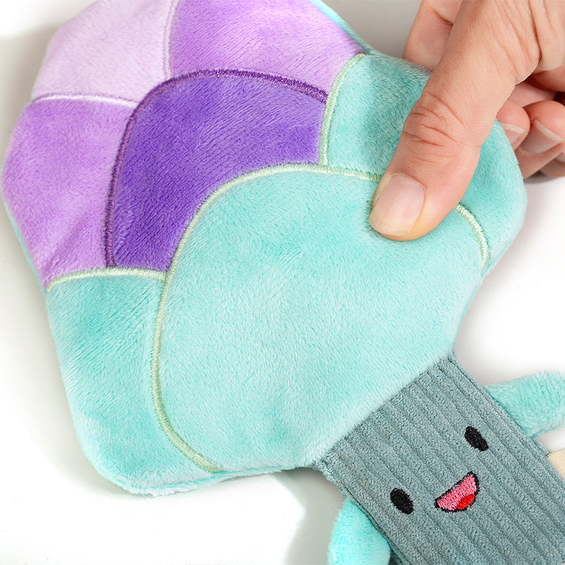 EcoPawPaw Recycled Stuffing-Free Squeaky Dog Toy – Vegetable Collection