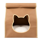 EcoPawPaw Personalised Kraft Paper Cat House – Eco-Friendly, Waterproof & Cozy