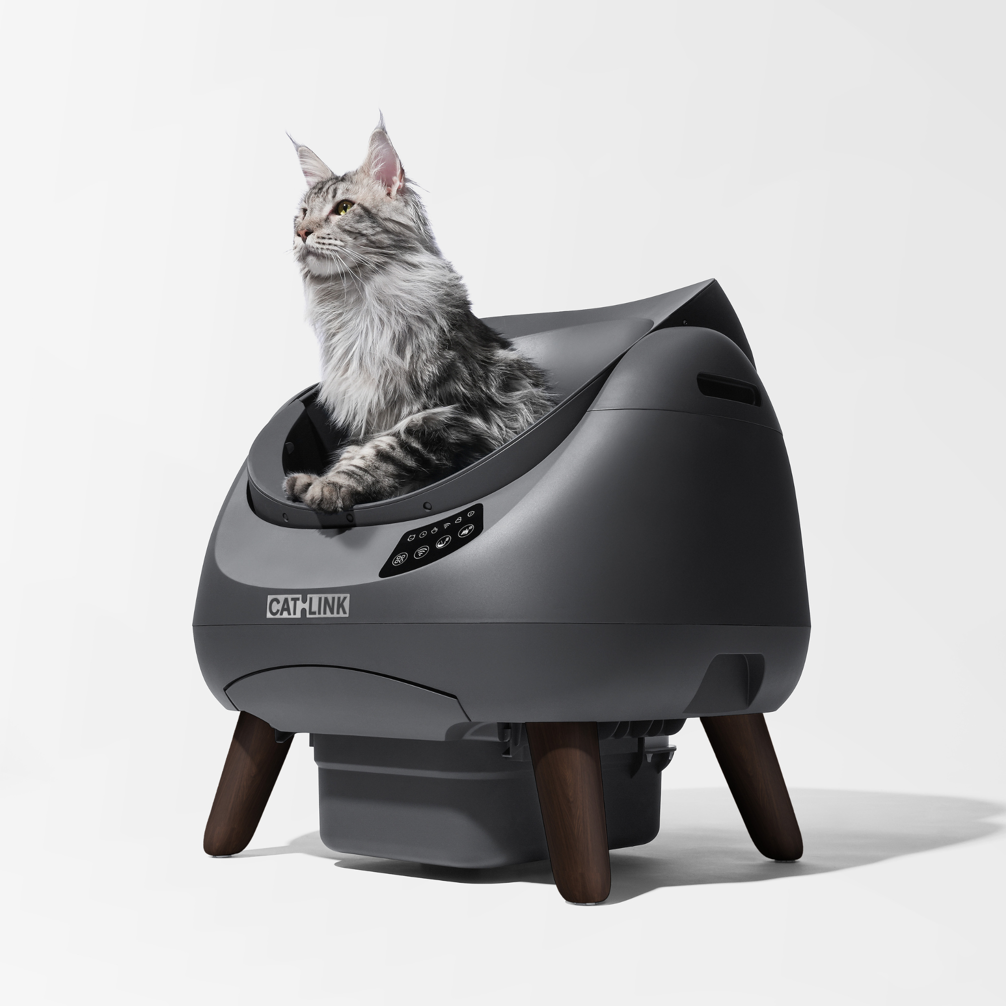 CATLINK Open X Smart Automatic Self-Cleaning Cat Litter Box – Grey