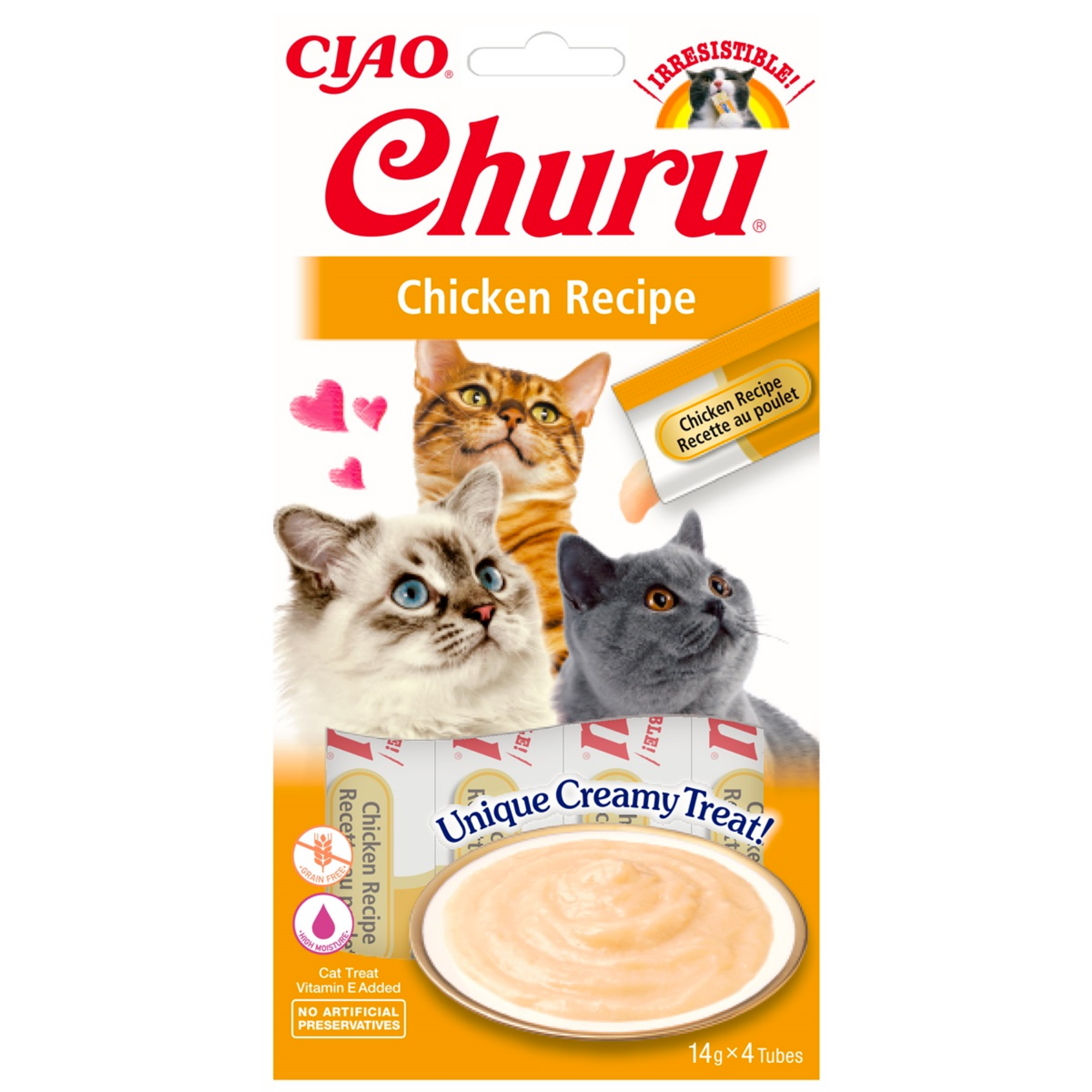 CIAO Churu Cat Treats Variety Pack – Creamy Lickable Cat Snacks | Grain-Free High Moisture Cat Tubes | Tuna, Chicken & Seafood Flavors