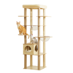 Wooden Cat Tree with Acrylic Space Capsule
