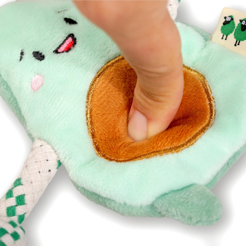 EcoPawPaw Recycled Stuffing-Free Squeaky Dog Toy – Vegetable Collection