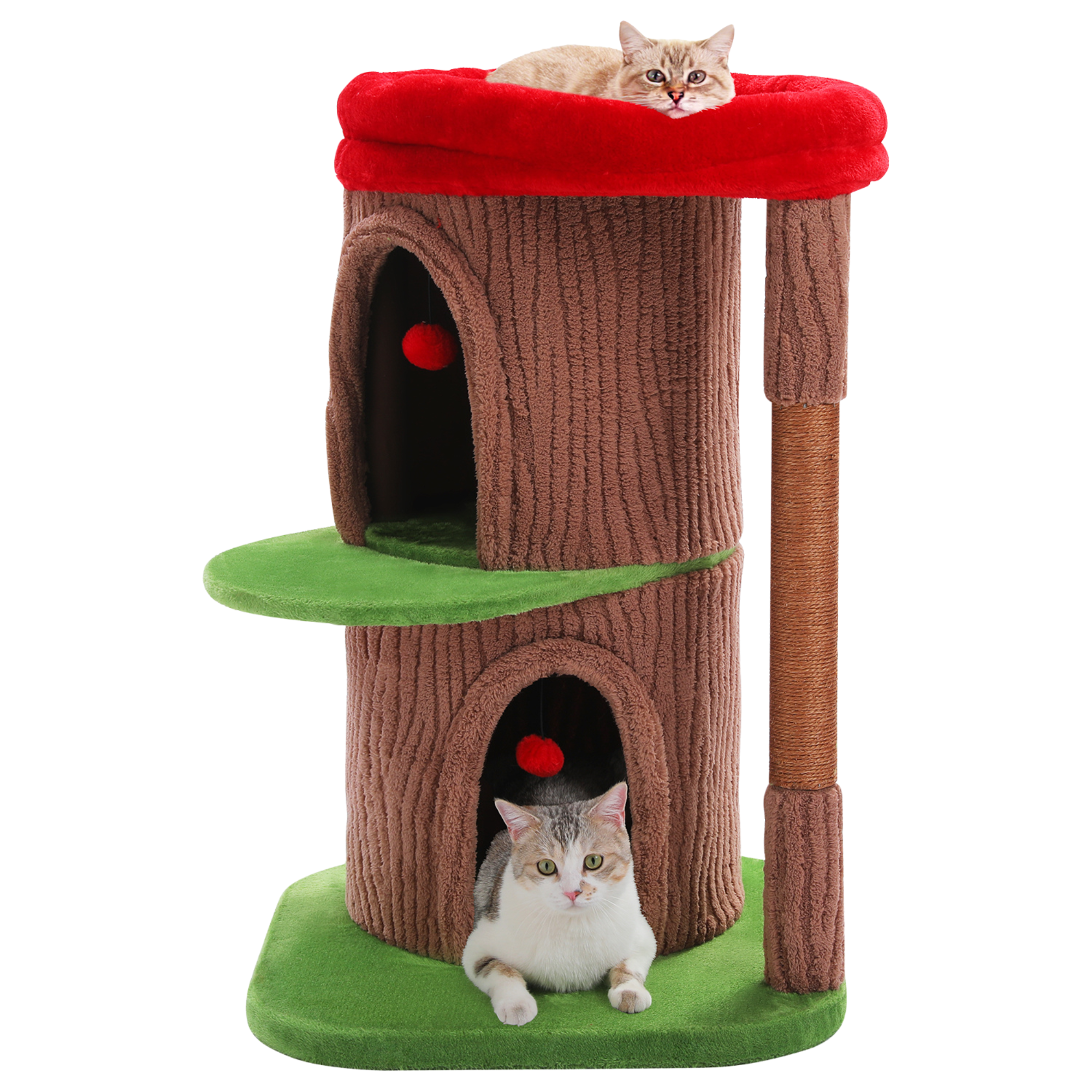 EcoPawPaw Tree Trunk Cat Tower