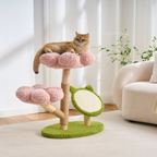 EcoPawPaw Four Seasons Bloom™ Solid Wood Cat Tree
