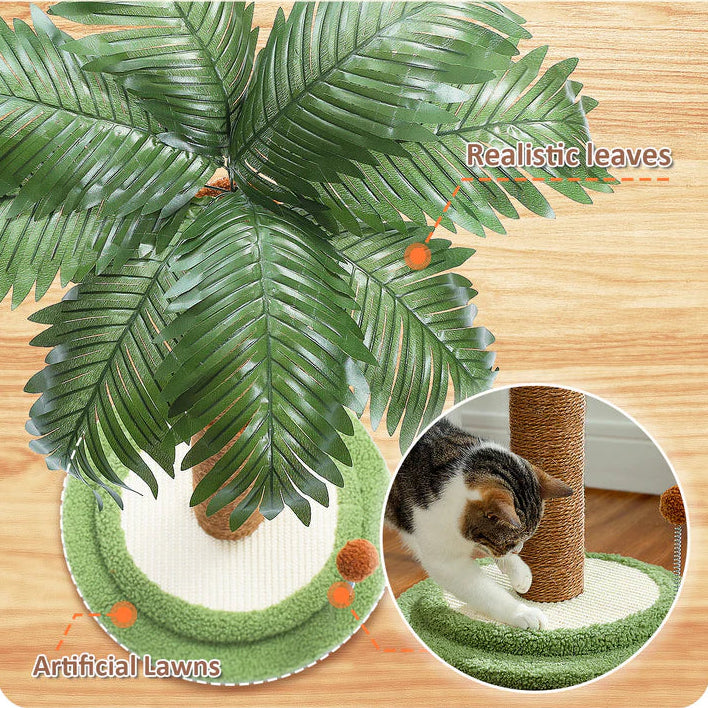 cat palm tree scratching post Palm Tree Cat Scratching Post – EcoPawPaw