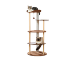 Japanese Minimalist Wooden Cat Tree