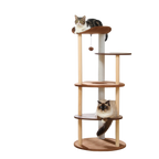 Japanese Minimalist Wooden Cat Tree