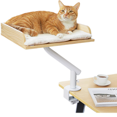 EcoPawPaw Wooden Desk Cat Bed