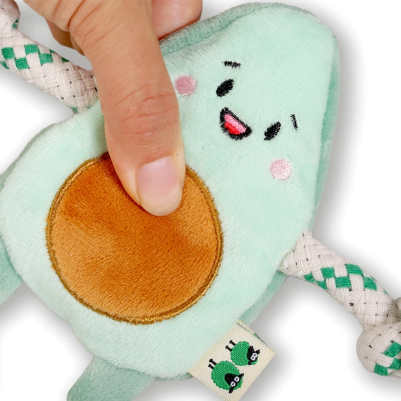 EcoPawPaw Recycled Stuffing-Free Squeaky Dog Toy – Vegetable Collection