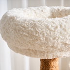 EcoPawPaw 128cm Flower Cat Tree with Transparent Hammock & Sisal Scratching Posts
