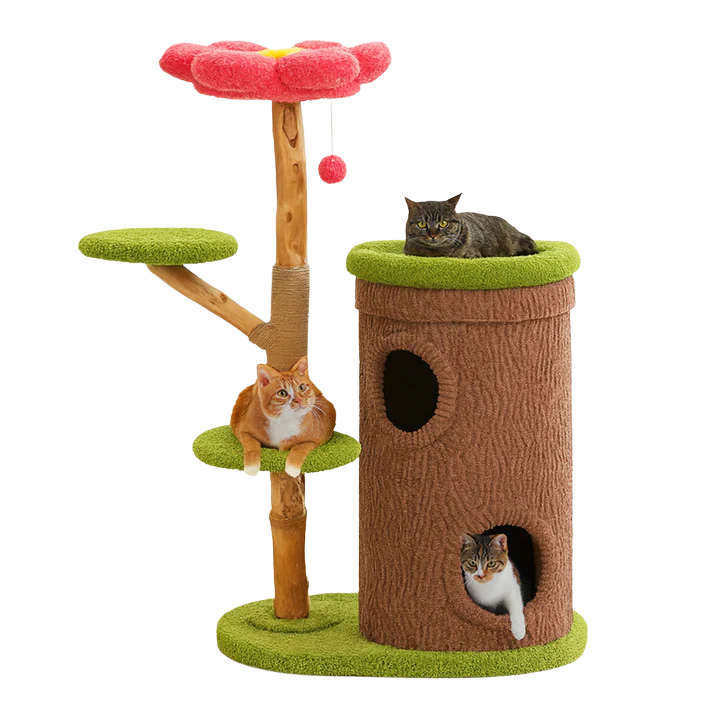 Brown Tree Trunk Cat Tree