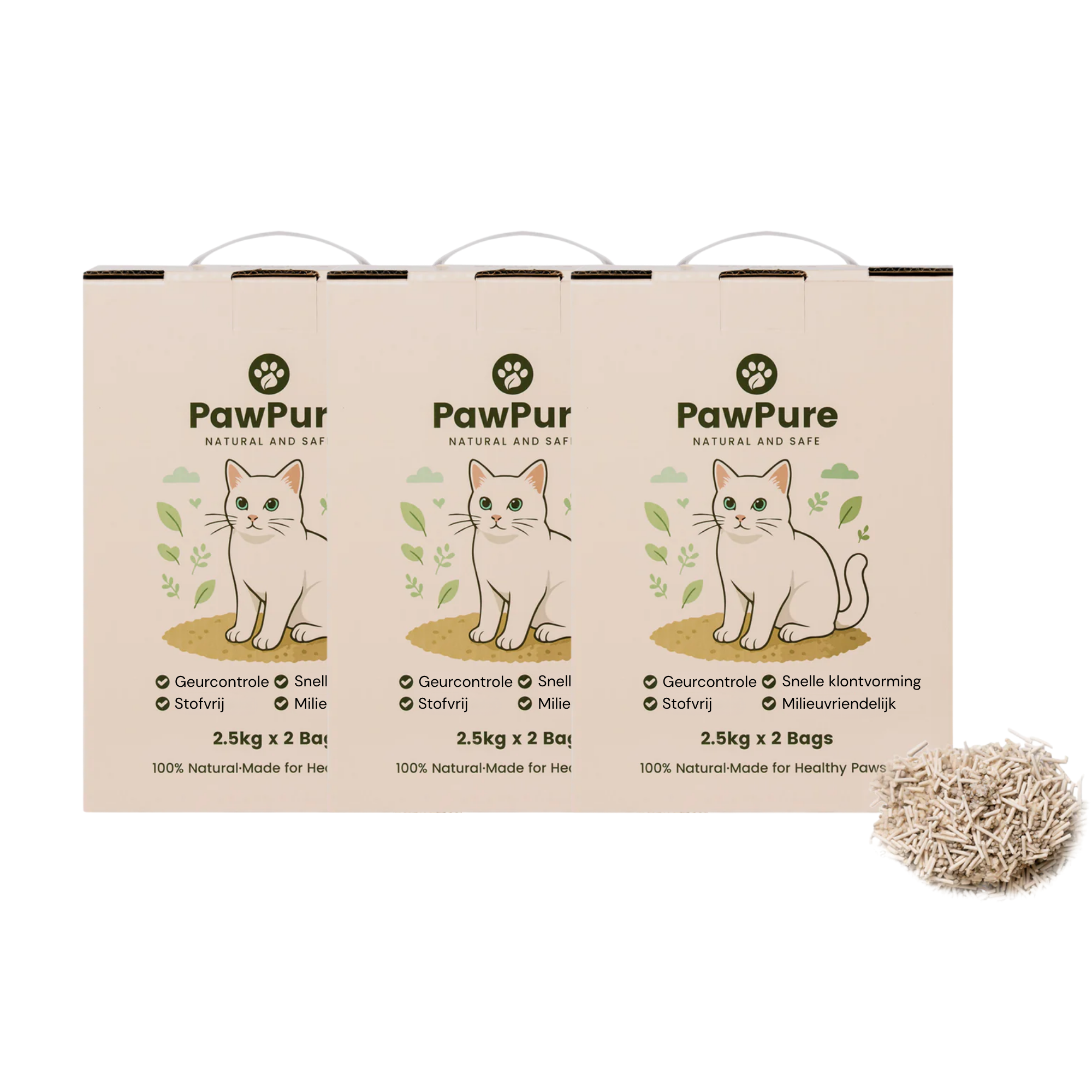 PawPure Tofu & Bentonite Hybrid Cat Litter