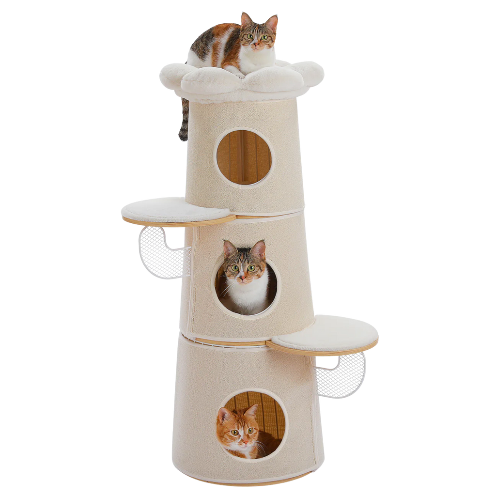 EcoPawPaw Modern Open-Air Cat Tower