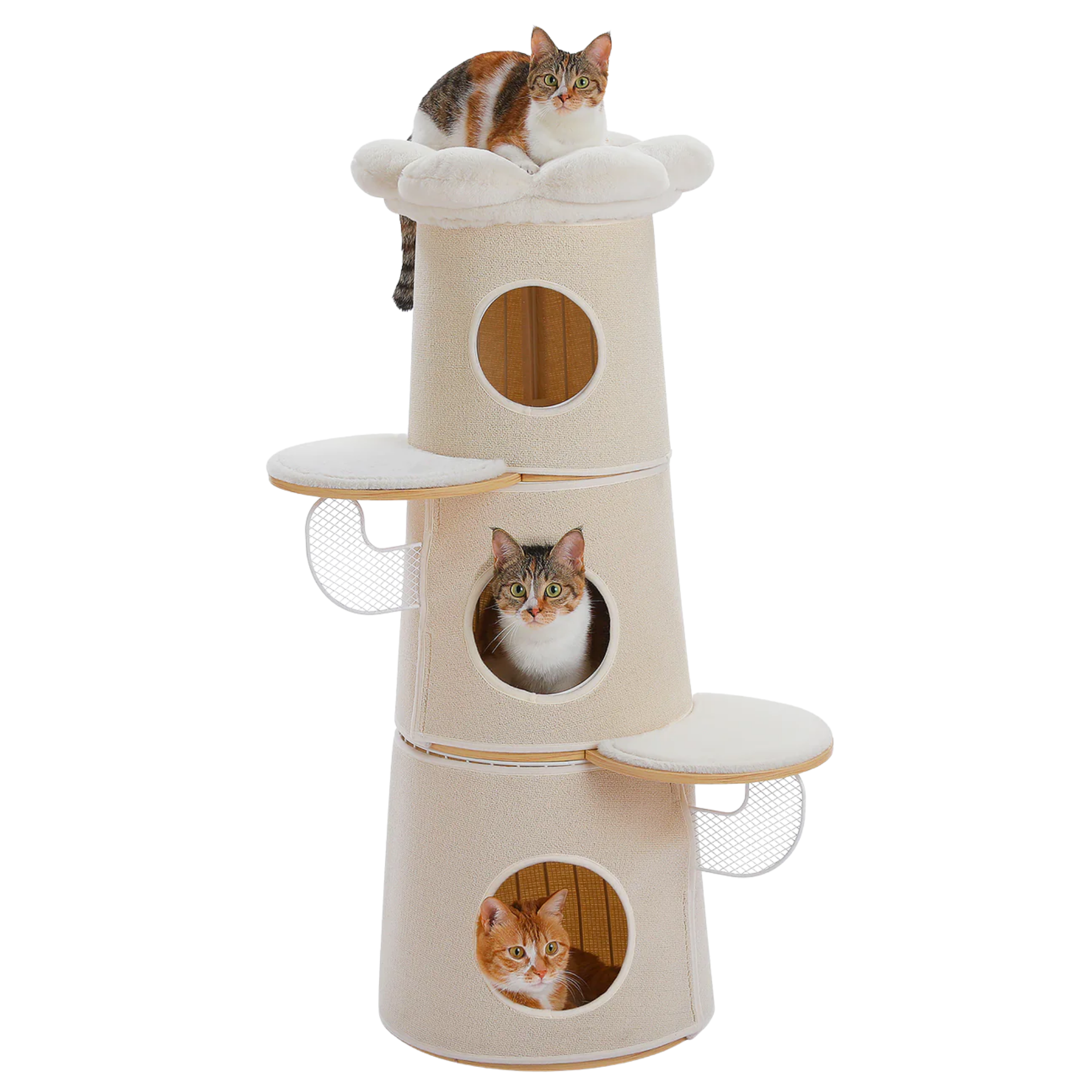 EcoPawPaw Modern Open-Air Cat Tower