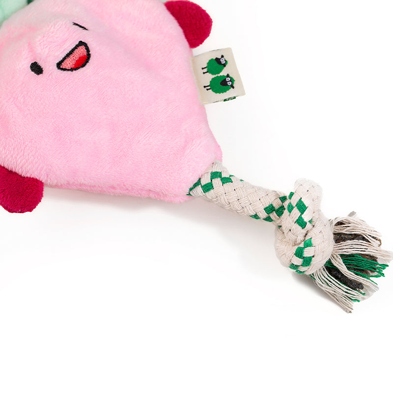 EcoPawPaw Recycled Stuffing-Free Squeaky Dog Toy – Vegetable Collection