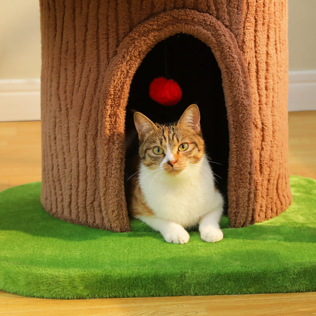 EcoPawPaw Tree Trunk Cat Tower