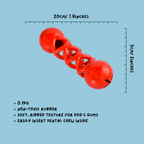 iEnergy™ DAV Durable Dog Chew Toy – Heavy Duty Rubber Treat Dispensing Chew for Aggressive Chewers | Tough Dog Toy for Small, Medium & Large Breeds