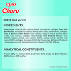 CIAO Churu Cat Treats Variety Pack – Creamy Lickable Cat Snacks | Grain-Free High Moisture Cat Tubes | Tuna, Chicken & Seafood Flavors