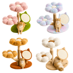 EcoPawPaw Four Seasons Bloom™ Solid Wood Cat Tree