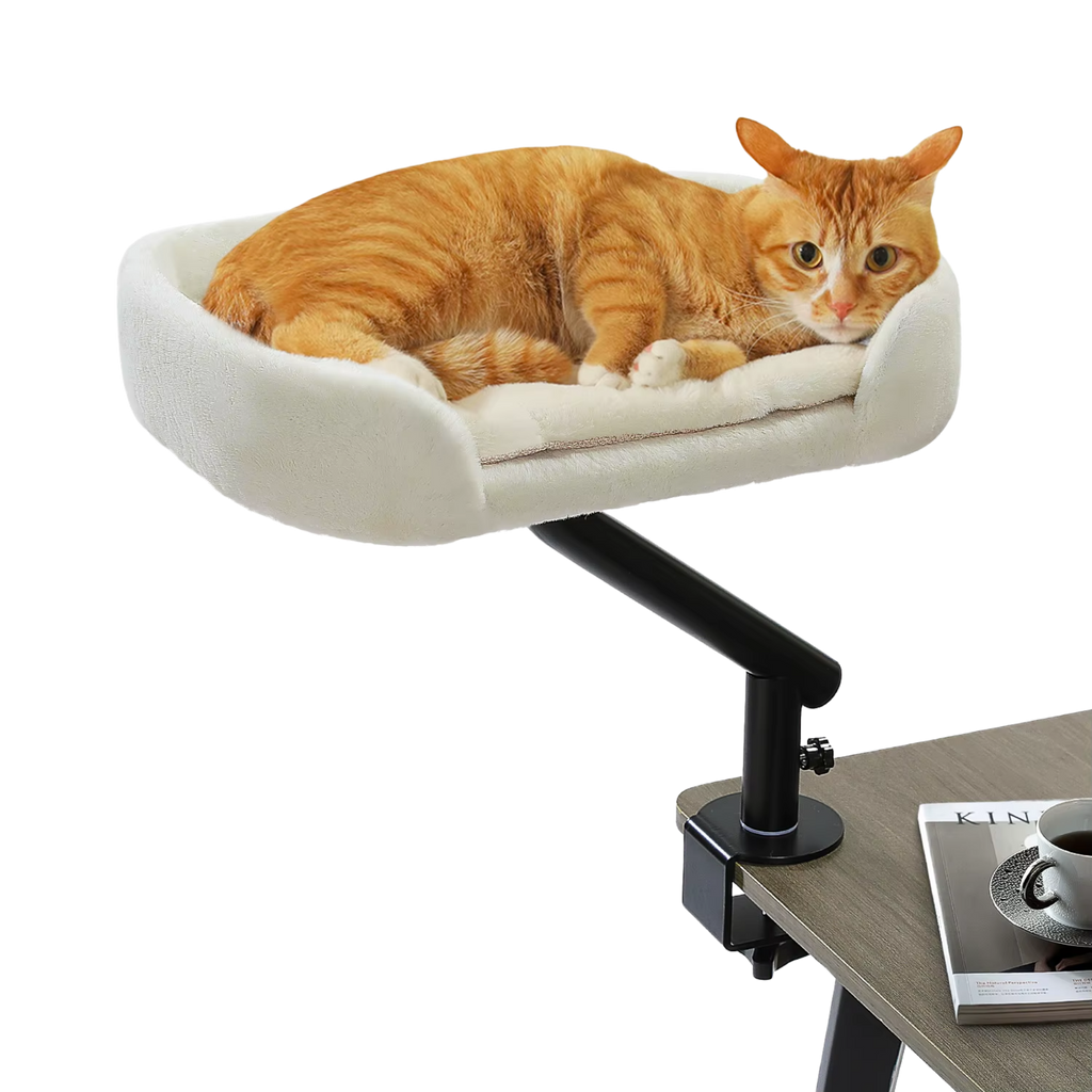 EcoPawPaw Plush Desk Cat Bed