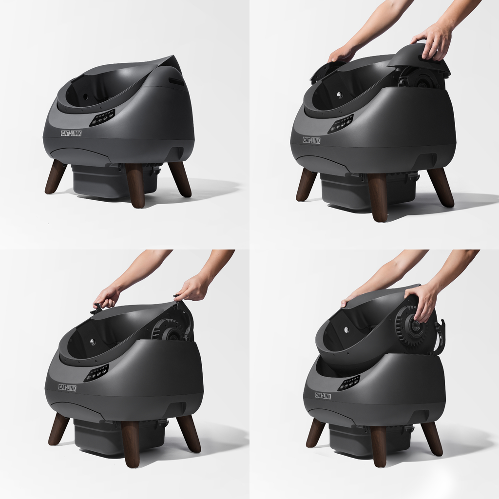 CATLINK Open X Smart Automatic Self-Cleaning Cat Litter Box – Grey
