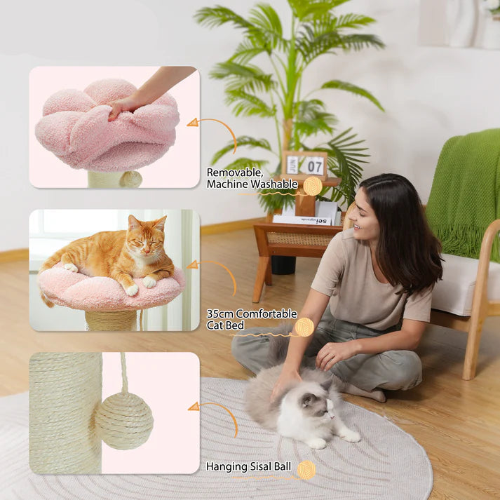 Extra Thick Flower Cat Scratching Post