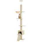 Floor to Ceiling Cat Tree with Condo & Hammock